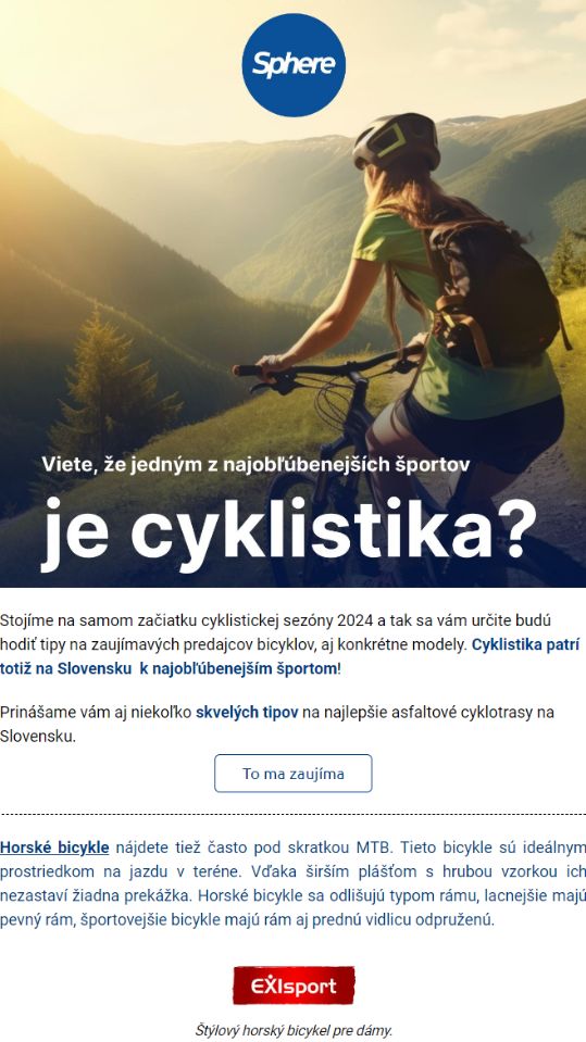 Viete, že jedným z najobľúbenejších športov je cyklistika