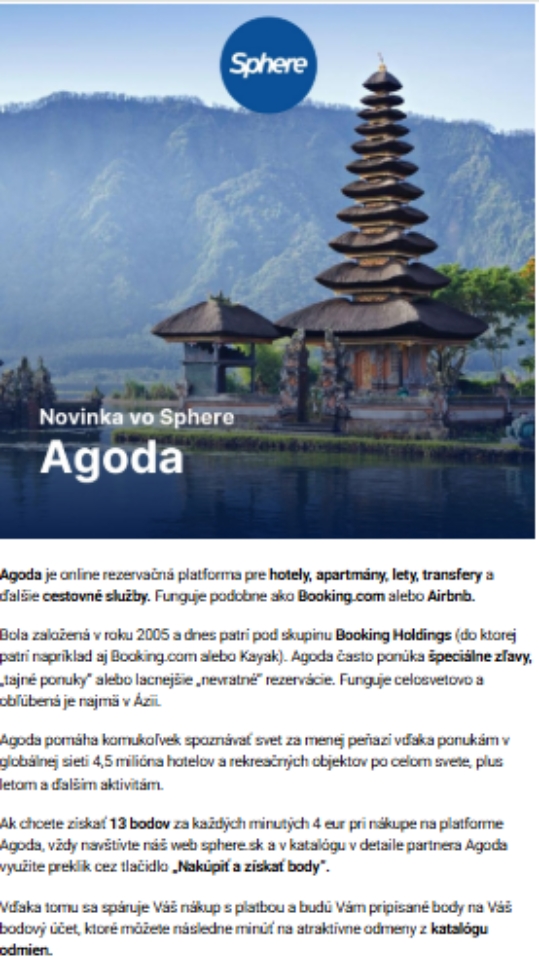 Agoda – výhodné ubytovanie po celom svete a darček navyše
