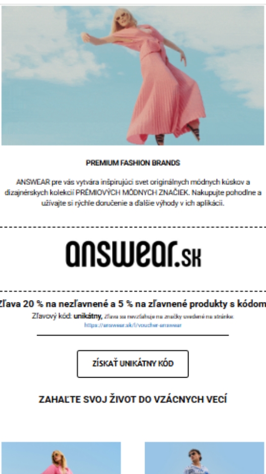 Zahaľte svoj život do vzácnych vecí s answear